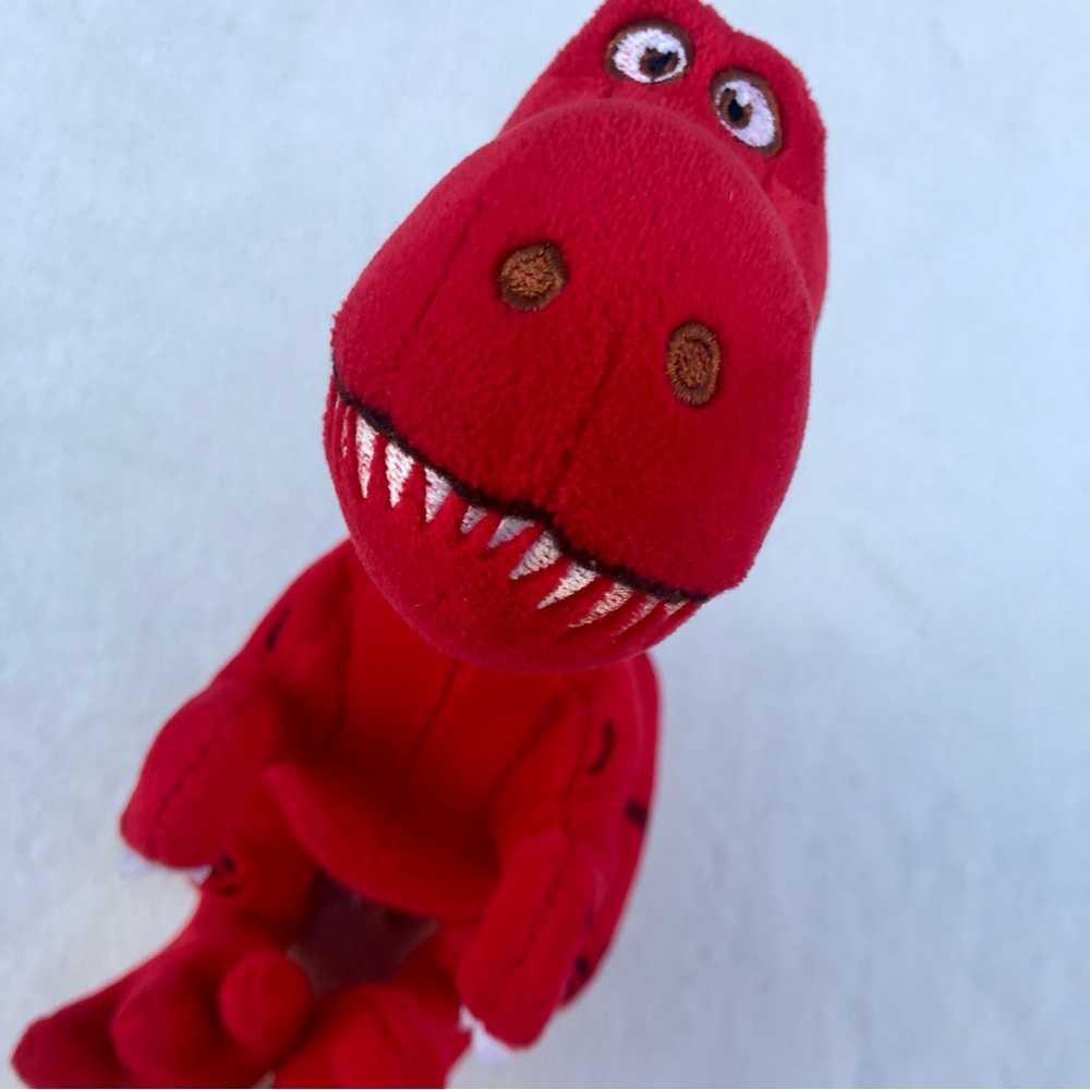 Lissidoll Dinosaur Plush T-Rex 10" Red  Stuffed Animal